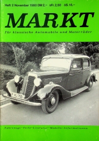 Oldtimer Markt 11/1980 Oldtimer Markt 11/1980